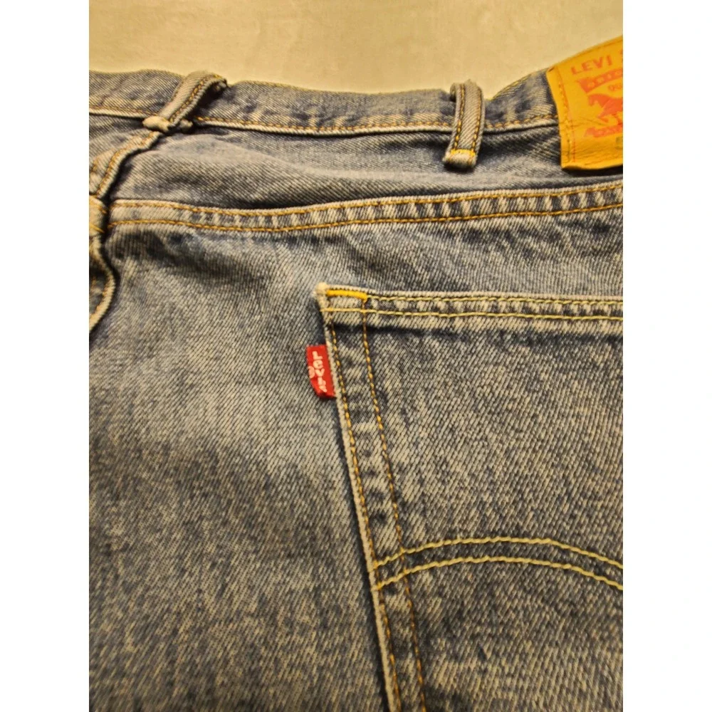 Levis 550 Relaxed Fit Jeans Men's Blue Denim Medium Wash Pants‎ Five-pocket